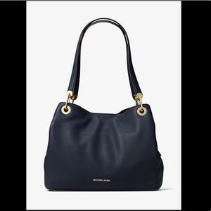 Raven Large Leather Shoulder Bag